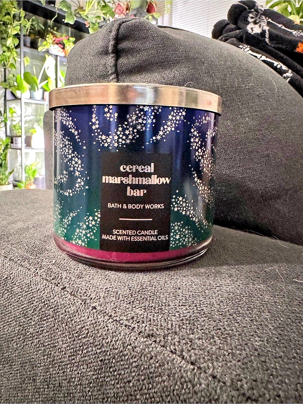RARE Bath & Body Works Cereal Marshmallow Bar 3-Wick Candle Pink